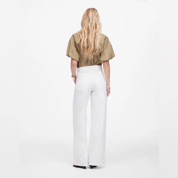 New Madewell Superwide-Leg Jeans White Size W25P - Picture 4 of 15